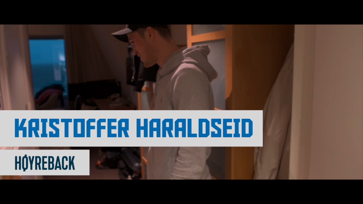 Følg Haraldseid fra hotellrommet til stadion!